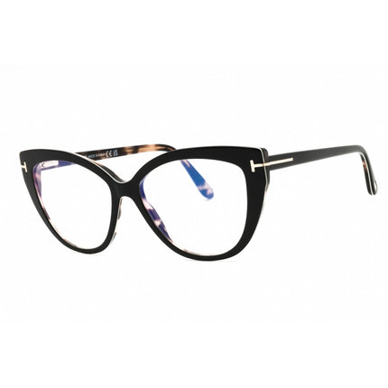 Tom Ford Women's Eyeglasses - Black/Other Acetate Cat Eye Full Rim | FT5673-B 005 ,
