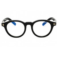 Tom Ford Men's Eyeglasses - Shiny Black Acetate Round Full Rim Frame | FT5931-D-B 001 ,