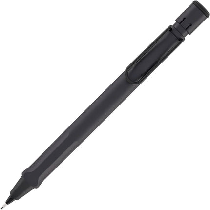Lamy Mechanical Pencil - Safari Steel Black 0.5 mm Lead Ergonomic Grip | L1E2SBK ,