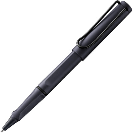 Lamy Rollerball Pen - Safari Steel Black ABS Plastic with Ergonomic Grip | L3E2SBK ,