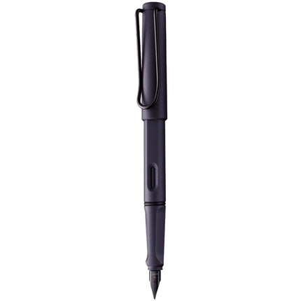 Lamy Fountain Pen - Safari Plastic Ergonomic Grip, Steel Black | L0E2SBK ,