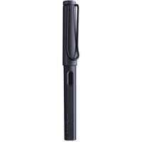 Lamy Fountain Pen - Safari Plastic Ergonomic Grip, Steel Black | L0E2SBK ,