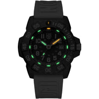 Luminox Men's Watch - Navy SEAL Quartz Black Dial White Rubber Strap | XS.CE01 ,