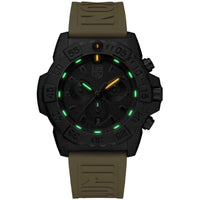 Luminox Men's Watch - Navy SEAL Quartz Black Dial Yellow Rubber Strap | XS.CE81.BO ,