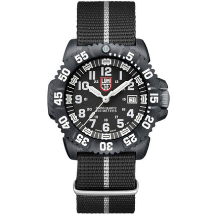 Luminox Men's Watch - Navy SEAL Quartz Black and White Nylon Strap | XS.CZ51 ,