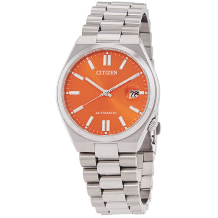Citizen Men's Watch - Tsuyosa Automatic Orange Dial Silver Tone Bracelet | NJ0151-53Z ,