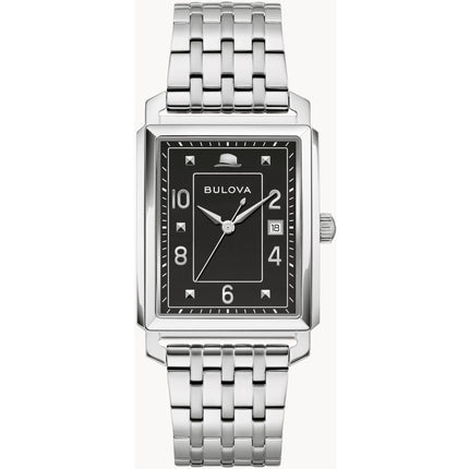 Bulova Men's Watch - Frank Sinatra The Very Thought Of You Black Dial Watch | 96B461 ,
