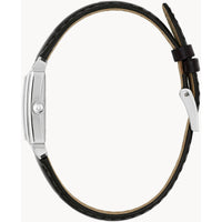 Bulova Women's Watch - Sutton Quartz Mother of Pearl Dial Black Leather Strap | 96L330 ,