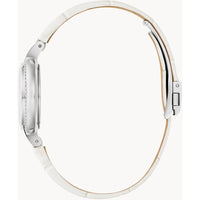 Bulova Women's Watch - Rubaiyat Winter Quartz Unique MOP Dial Leather Strap | 96R254 ,