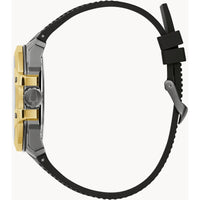 Bulova Men's Watch - Maquina Automatic Analog Grey Dial Black Silicone Strap | 98A310 ,