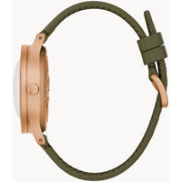 Bulova Men's Watch - Mil Ships Automatic Green Dial Silicone and Nylon Strap | 98A324 ,