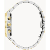 Bulova Men's Watch - Prestige Quartz Chronograph White Dial Two Tone Bracelet | 98B450 ,