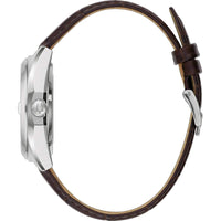 Bulova Men's Watch - Surveyor Automatic Green Dial Brown Leather Strap Date | 96B427 ,