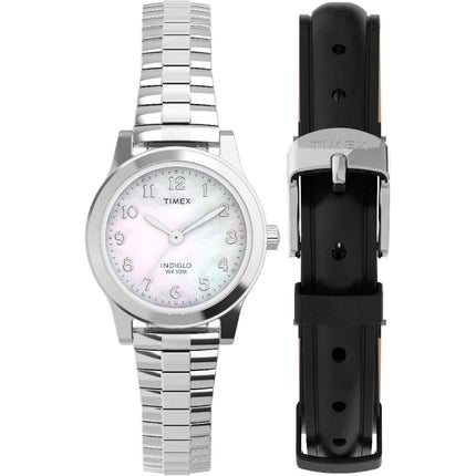 Timex Women's Watch - Essex Avenue White Mother of Pearl Dial Bracelet | TWG063500 ,