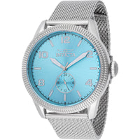 Invicta Men's Watch - Vintage Quartz Light Blue Dial Silver Tone Mesh Bracelet | 48914 ,
