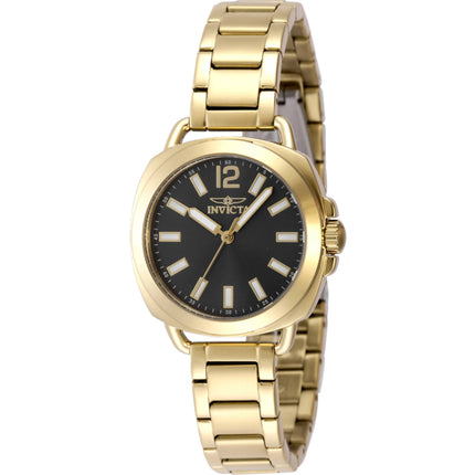 Invicta Women's Watch - Wildflower Quartz Charcoal Dial Yellow Gold Bracelet | 48919 ,