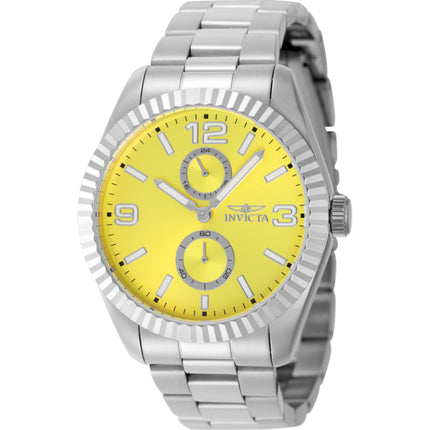 Invicta Men's Watch - Specialty Quartz Yellow Dial Stainless Steel Bracelet | 49528 ,