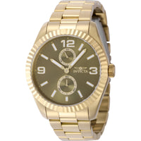 Invicta Men's Watch - Specialty Quartz Green Dial Yellow Gold Steel Bracelet | 49530 ,