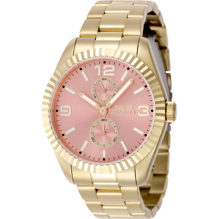 Invicta Men's Watch - Specialty Quartz Copper Dial Yellow Gold Steel Bracelet | 49531 ,