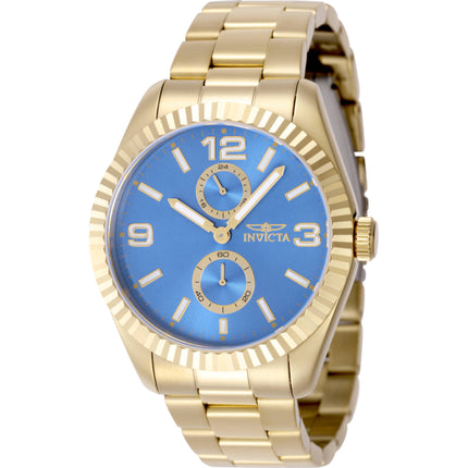 Invicta Men's Watch - Specialty Quartz Blue Dial Yellow Gold Steel Bracelet | 49532 ,