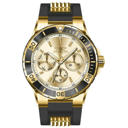 Invicta Women's Watch - Aviator Quartz Chronograph Gold Tone Dial Strap | 49892 ,