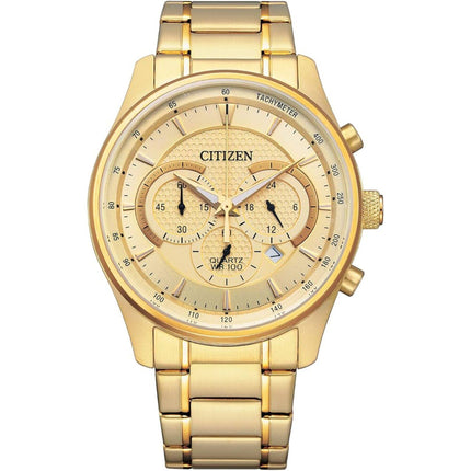 Citizen Men's Watch - Dress Quartz Champagne Dial Yellow Gold Bracelet | AN8192-56P ,