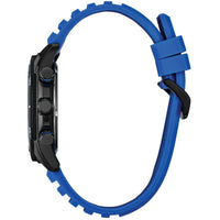 Citizen Men's Watch - Brycen Chronograph Black Dial Blue Silicone Strap | AT2586-05E ,