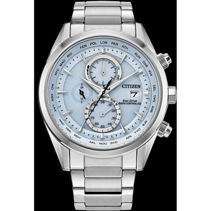 Citizen Men's Watch - Sport Luxury Chronograph Light Blue Dial Bracelet | AT8260-51M ,