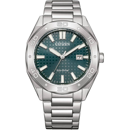 Citizen Men's Watch - Eco-Drive Green Dial Stainless Steel Bracelet | BM7630-80X ,