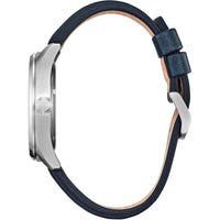 Citizen Men's Watch - Garrison Titanium Case Blue Dial Leather Strap | BM8568-01L ,