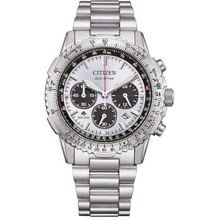 Citizen Men's Watch - Promaster Sky Chrono Eco-Drive Silver Tone Dial | CA4660-61A ,