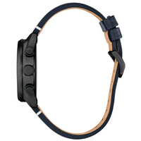 Citizen Men's Watch - Eco-Drive Chronograph Black Case Blue Dial Strap | CA7048-08L ,