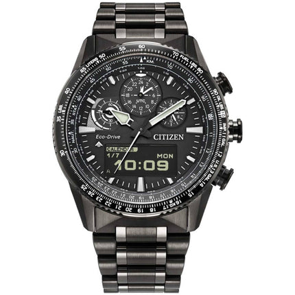 Citizen Men's Watch - Promaster Skyhawk Ana-Digi Black Dial Bracelet | JV2005-58E ,