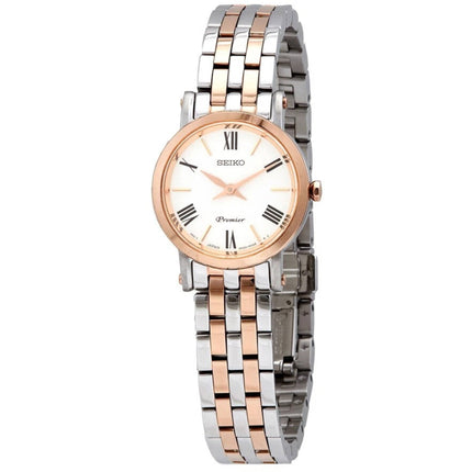 Seiko Women's Watch - Quartz Premier Silver Tone Dial Two Tone Bracelet | SWR028P1 ,