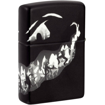 Zippo Windproof Pocket Lighter - Devil Dance Design Dark Black Metal Finish | 46268 ,