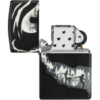 Zippo Windproof Pocket Lighter - Devil Dance Design Dark Black Metal Finish | 46268 ,