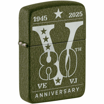 Zippo Windproof Lighter VE/VJ Design 80th Anniversary Military Green Finish 46949 ,