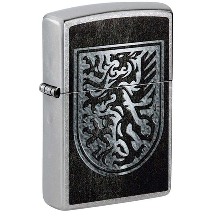 Zippo Windproof Lighter - Dragon Shield Design Classic Street Chrome Finish | 48730 ,