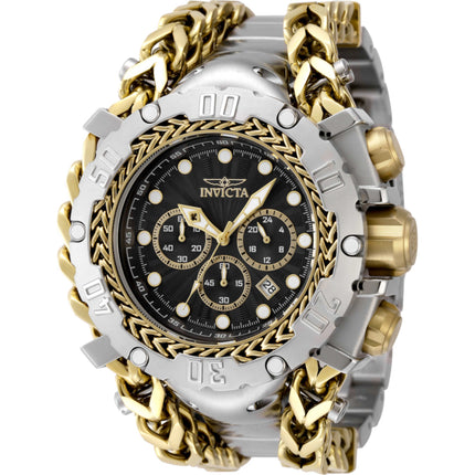 Invicta Men's Watch - Gladiator Chrono Black and Gold Dial Two Tone Bracelet | 48188 ,