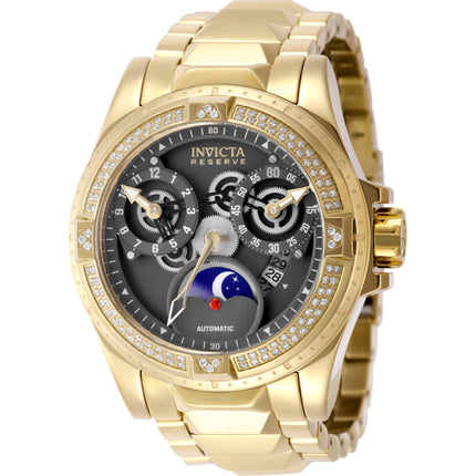 Invicta Men's Watch - Reserve Excursion Automatic Date Gunmetal Dial Bracelet | 48550 ,