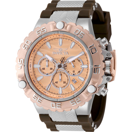 Invicta Men's Watch - Subaqua Poseidon Quartz Chrono Silver and Brown Strap | 48556 ,