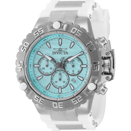 Invicta Men's Watch - Subaqua Poseidon Quartz Chrono Silver and White Strap | 48557 ,