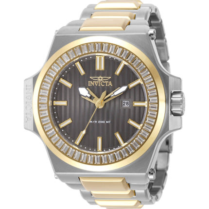 Invicta Men's Watch - Akula Quartz Gunmetal Dial Two Tone Bracelet Crystal | 49135 ,