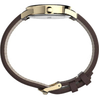 Timex Men's Watch - Easy Reader Quartz White Dial Brown Leather Strap | TW2U71500 ,