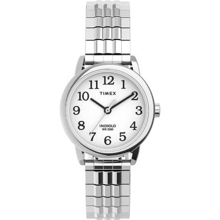 Timex Women's Watch - Easy Reader Quartz White Dial Silver Tone Bracelet | TW2V05800 ,