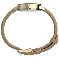 Timex Women's Watch - Easy Reader Quartz Cream Dial Tan Leather Strap | TW2U96200 ,