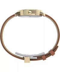 Timex Women's Watch - Easy Reader Quartz Beige Dial Brown Leather Strap | TW2V69200 ,