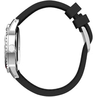 Timex Men's Watch - Trend Quartz Silver Case Black Dial Silicone Strap | TW2W60600 ,