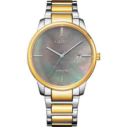 Citizen Unisex Watch - Classic Mother of Peral Dial Two Tone Bracelet | BM7524-87Y ,