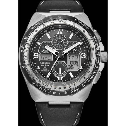 Citizen Men's Watch - Promaster Skyhawk A-T Ana-Digi Dial Black Strap | JY8149-05E ,